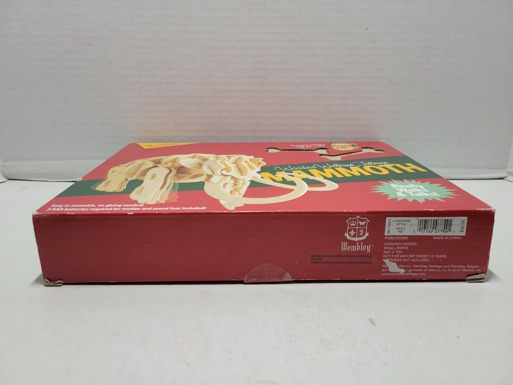 Wembley Puzzle Wooden Walking &Talking Mammoth 2016