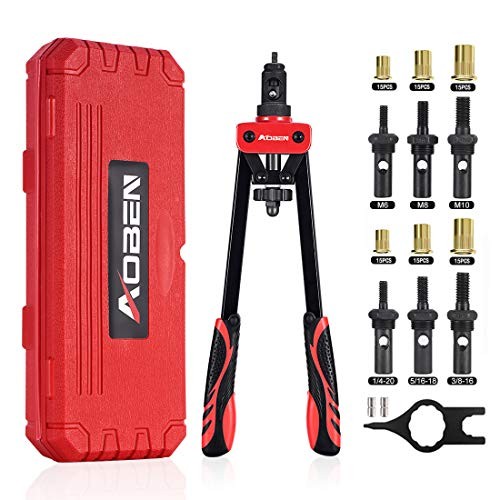 14" Rivet Nut Tool, Professional Hand Rivet Nut Setter 14" Rivet Nut Tool Kit