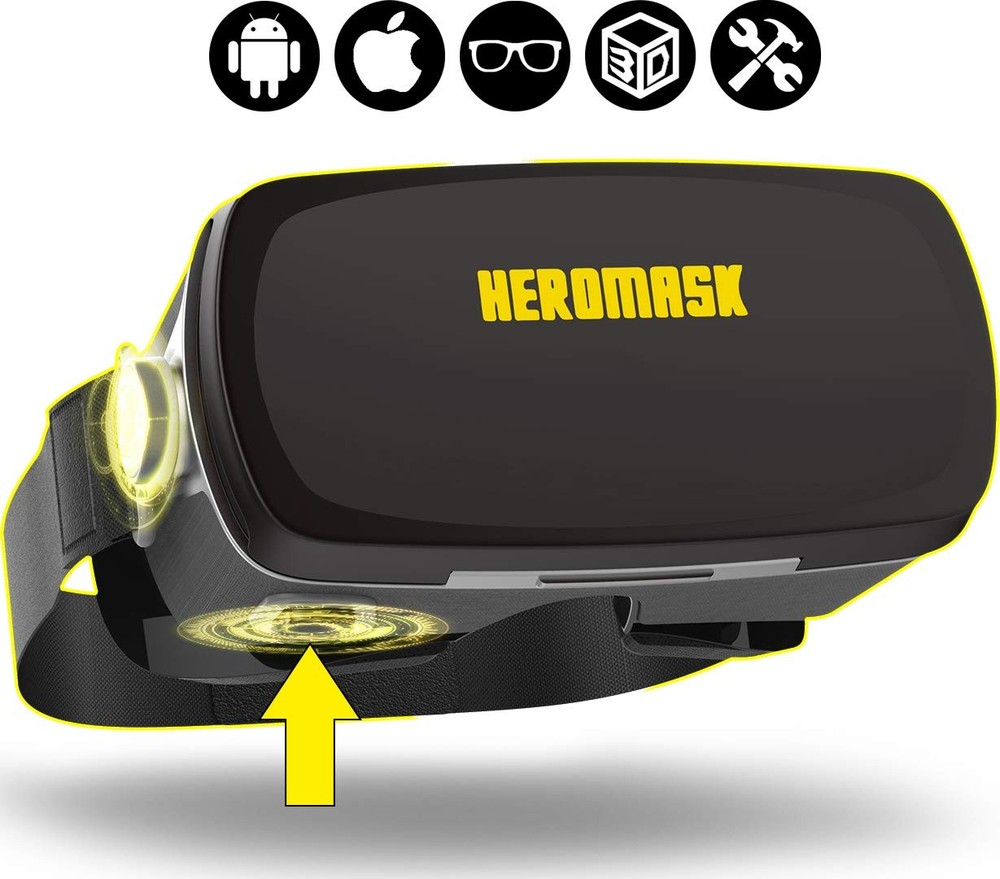 VR Headset with controller - Virtual Reality gaming - 3D glasses Compatible with