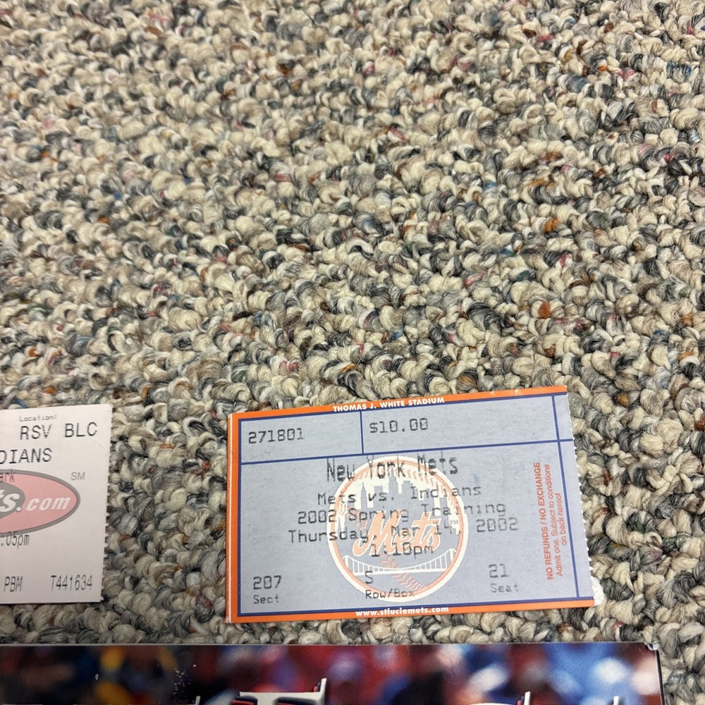 cleveland indians Game Face Program 2002 With Brochure & Tickets, Thome, CC
