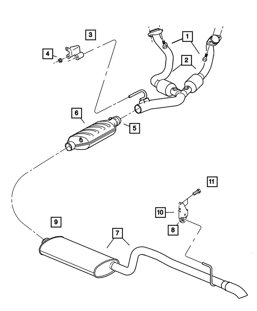 Genuine Mopar Exhaust Insulator 52101068AA