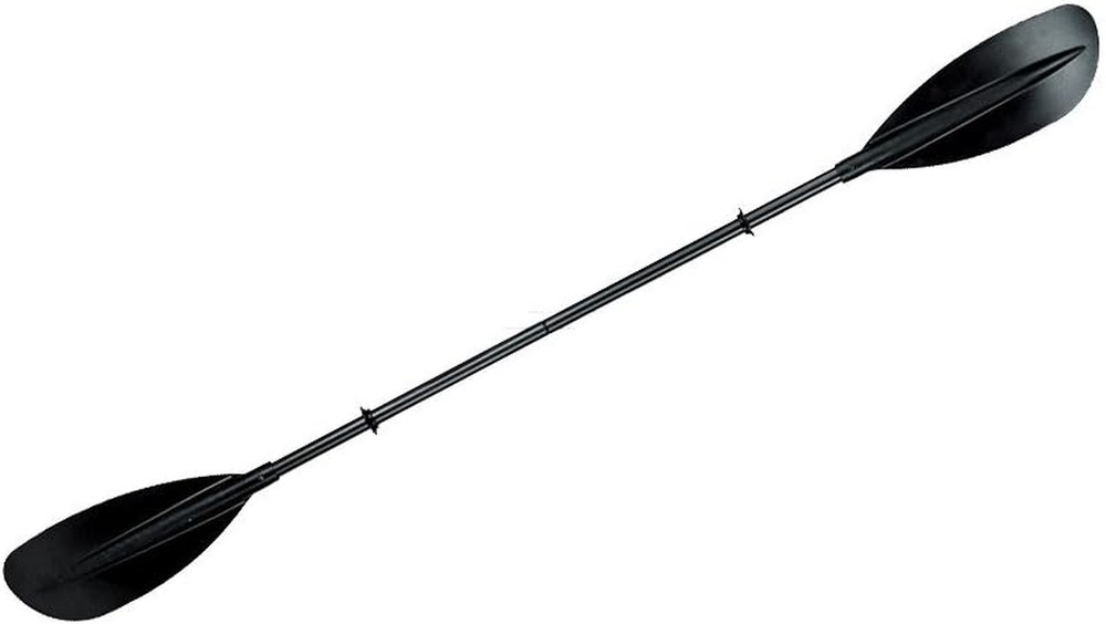 Kayak Paddle, 4 Sect, 220Cm , Asymetrical Blade, White (AHTK-P3)