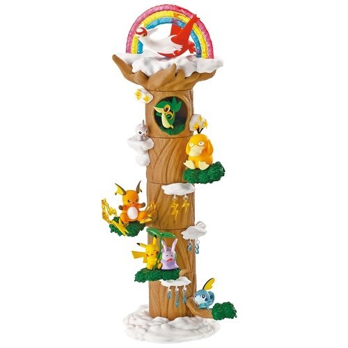 RE-MENT Pokemon Pile Up! Forest 7 Weather Tree Stackable Mini Figure #3 Raichu
