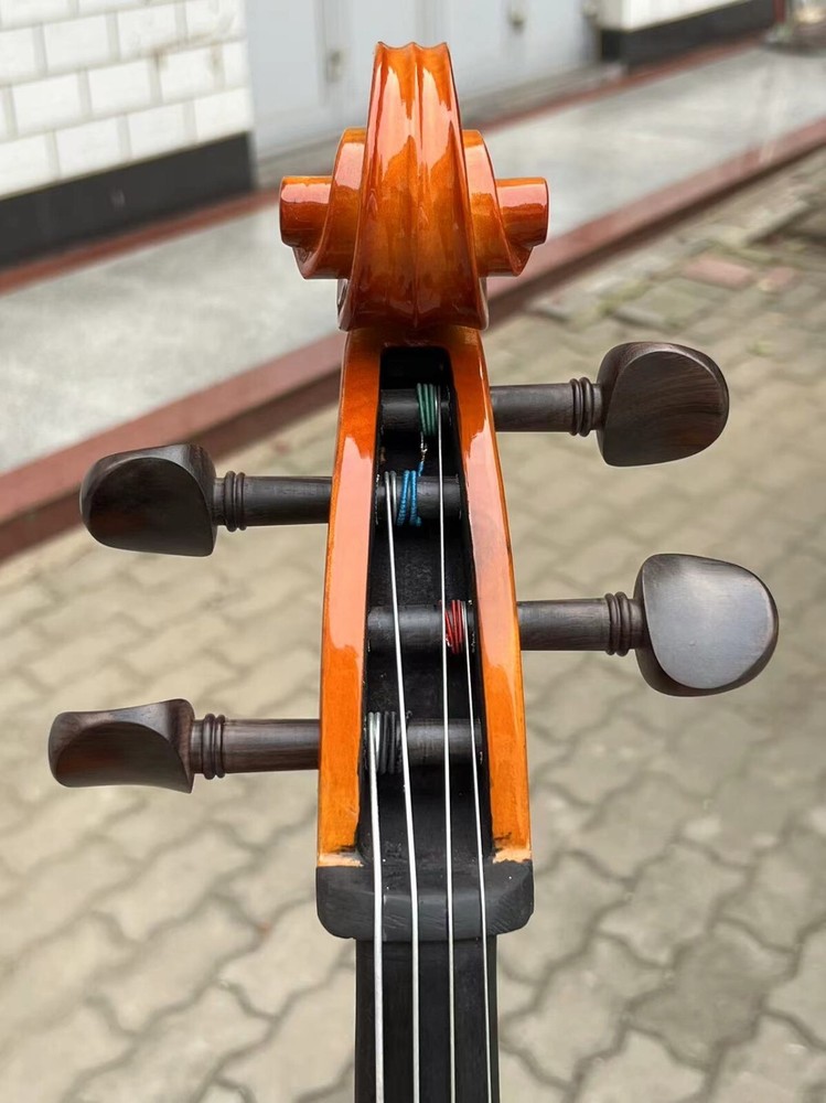 Stradivarius style 4 Strings Student Cello 4/4 with bow/Bag,flame back