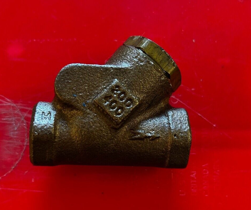 Milwaukee 3/8" Brass Check Valve Threaded 200 400