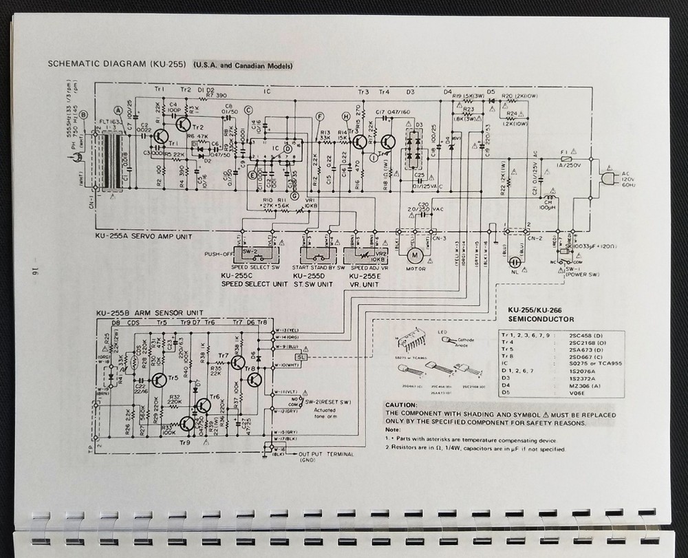 Denon DP-1200 Series Turntable Service Manual