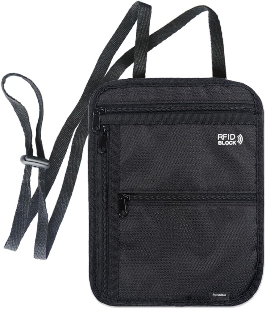 Travel Neck Wallet Neck Pouch with RFID Blocking