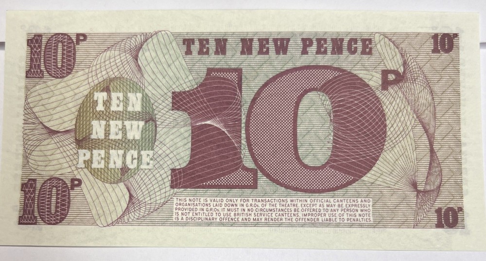 GREAT BRITAIN / BRITISH ARMED FORCES 10 PENCE 1970’s?