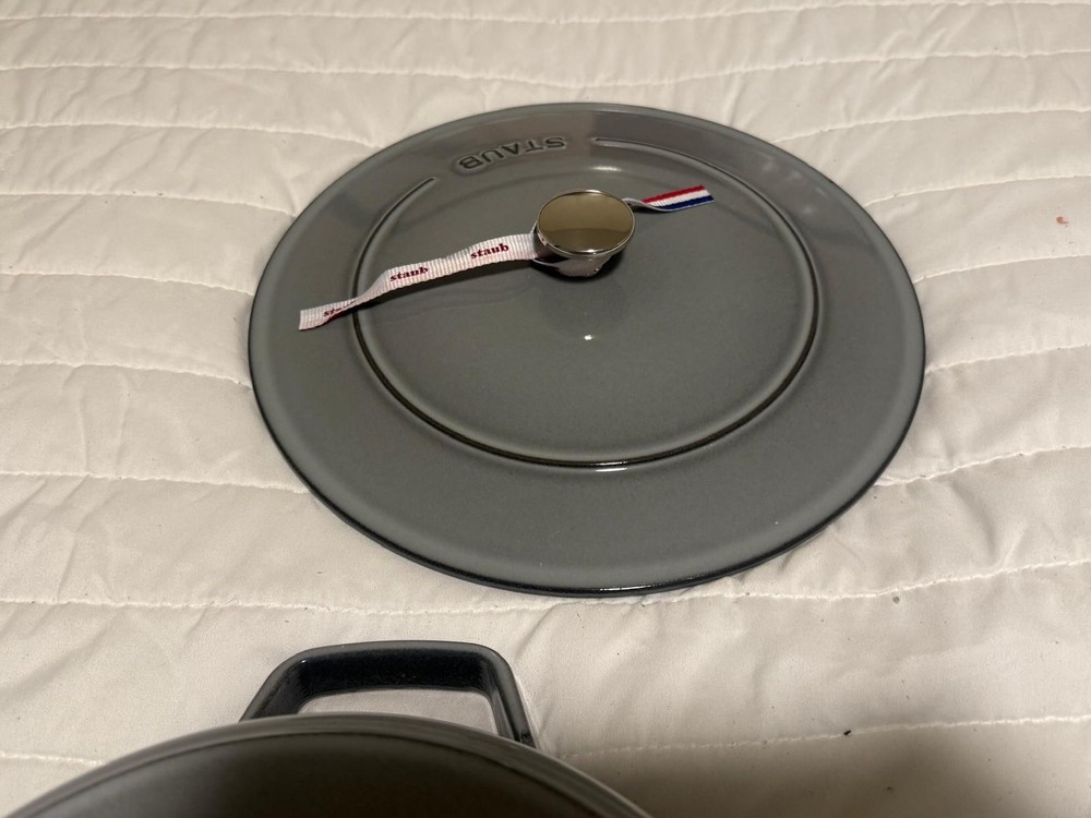 Staub Cast Iron 4-pc Stackable Set, Graphite Grey