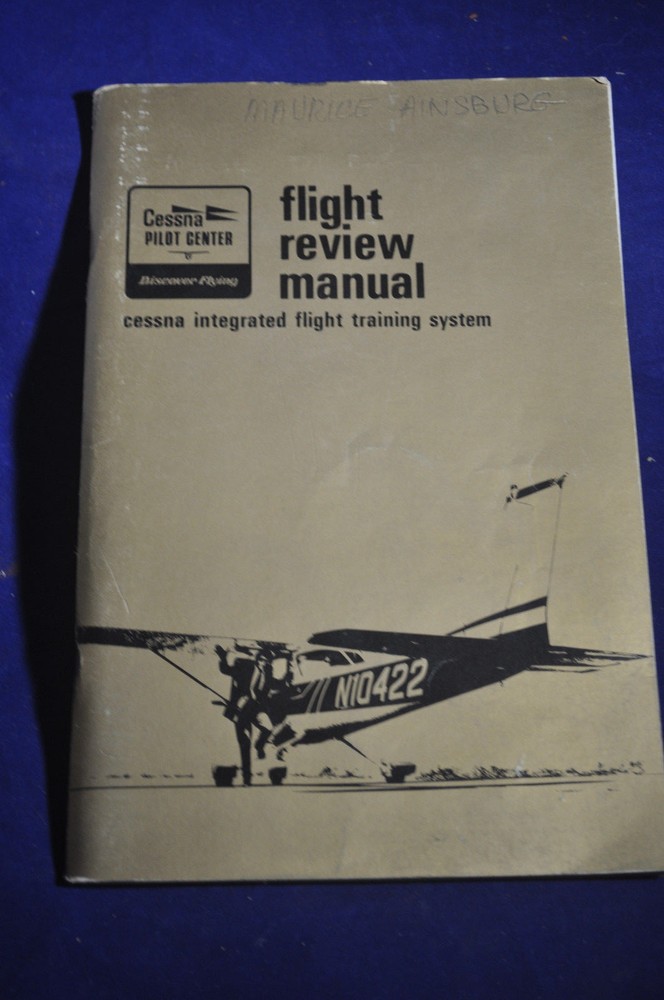 1974 Flight Review Manual Cessna Integrated Flight Training System