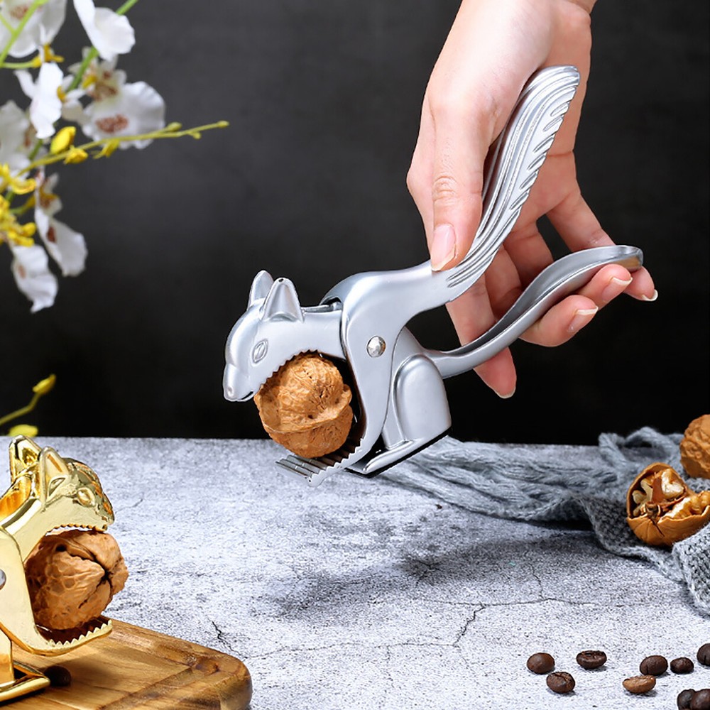 Squirrel Stainless Steel Chestnut Walnut Pecan Nut Cracker Opener Cutter Tools