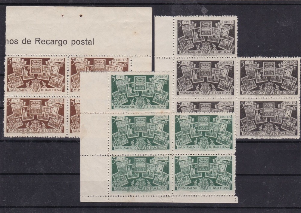 barcelona mnh  stamps blocks Ref 9473