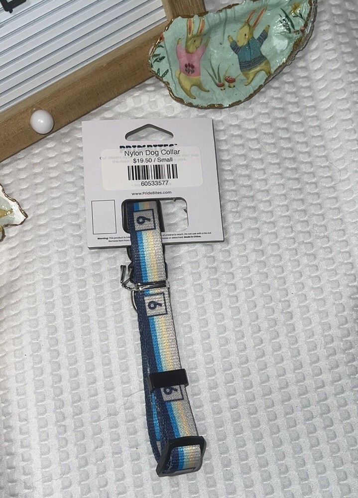 Pride Bites Nylon Small Dog Collar Markernine NEW