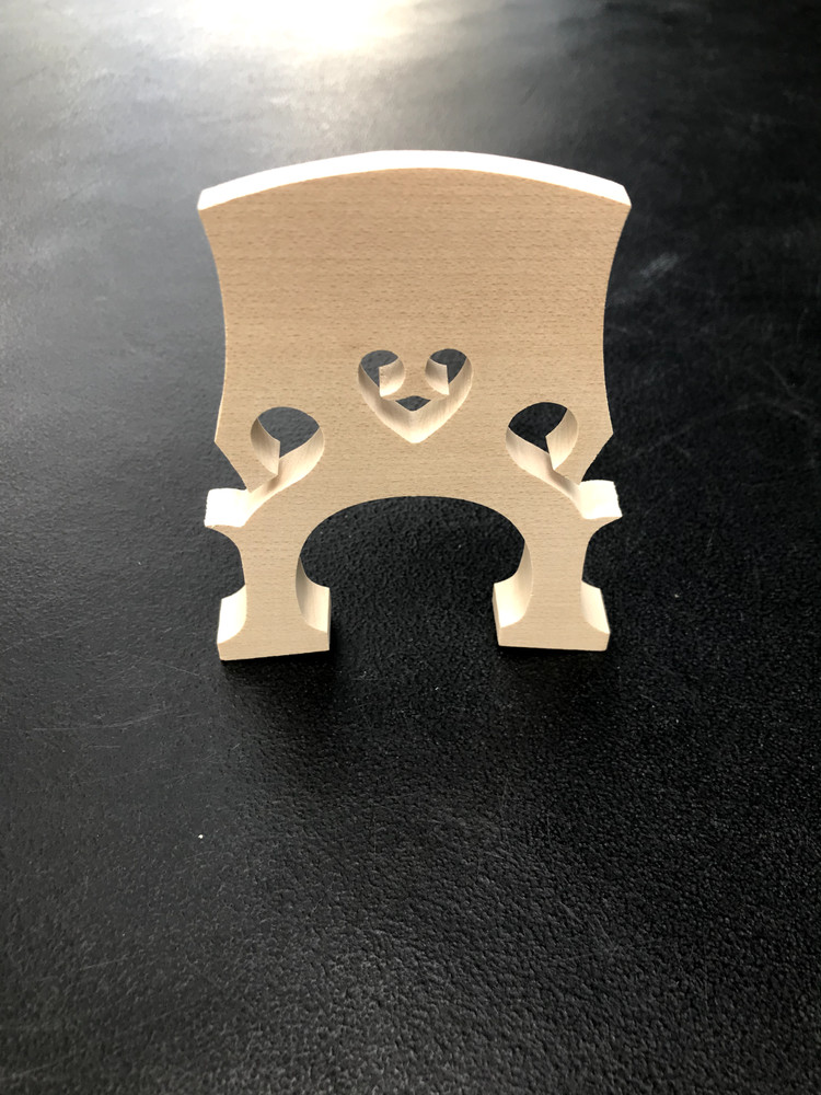 4/4 Cello Bridge Self-Adjusting Blank Bridge, Maple Wood