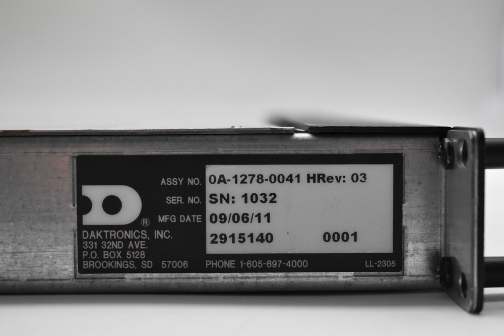 DAKTRONICS VIP-4400 Video Image Processor 0A-1278-0041