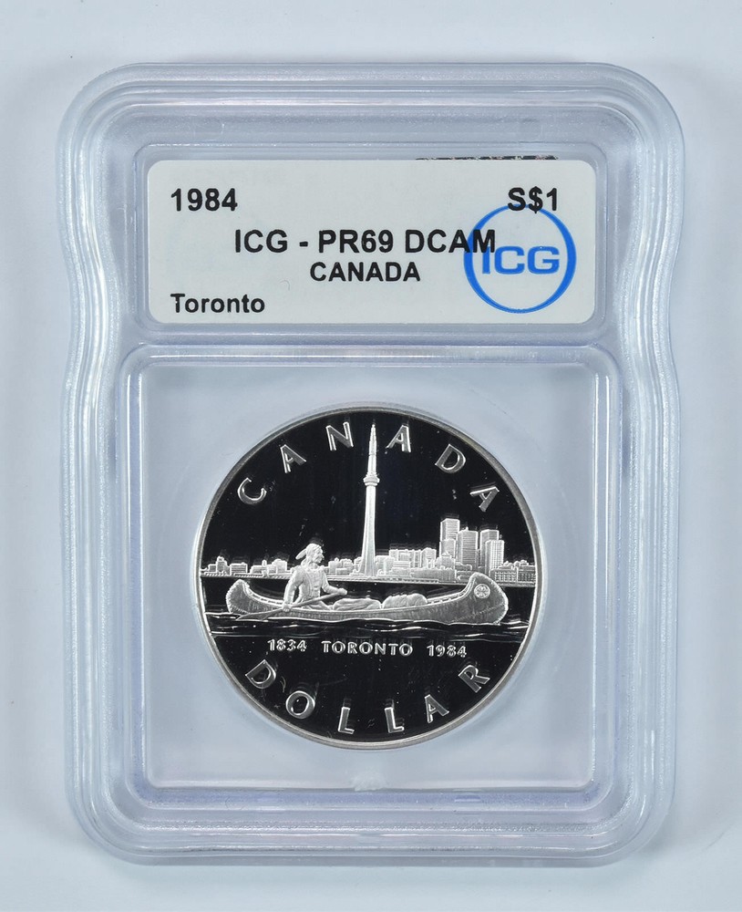 1984 Canada Silver Dollar Toronto PR69 DCAM ICG