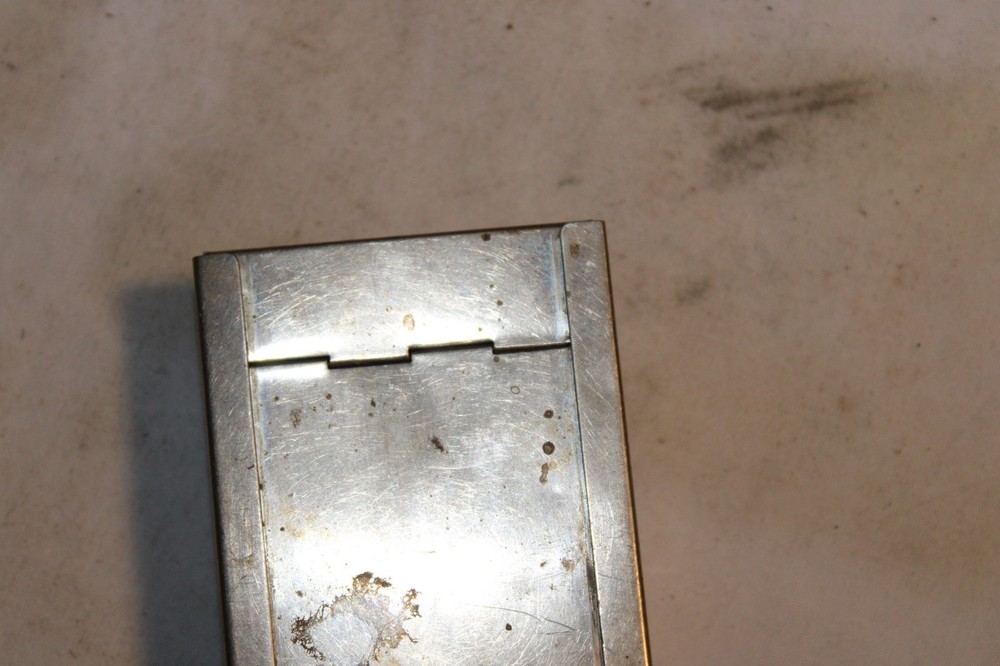 Vintage 1920 Sliding Metal Cigarette Case