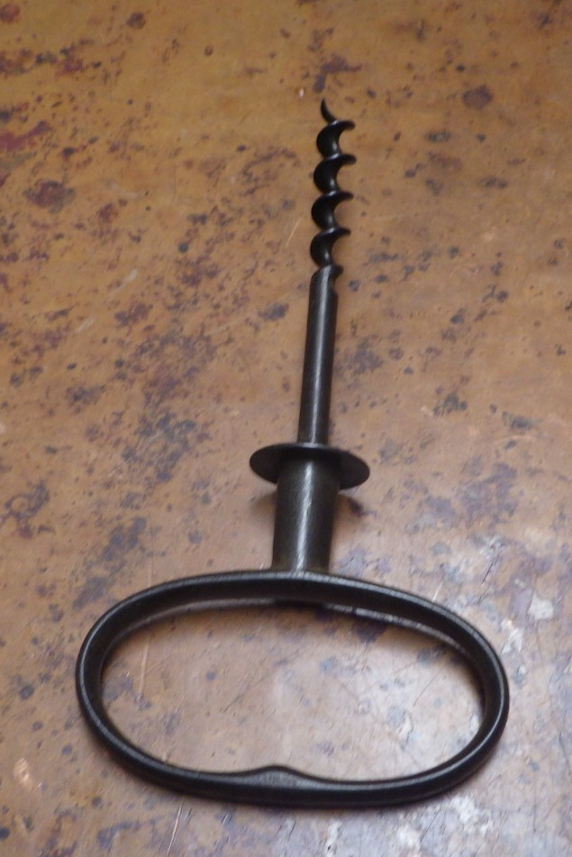 Antique Iron Corkscrew AB