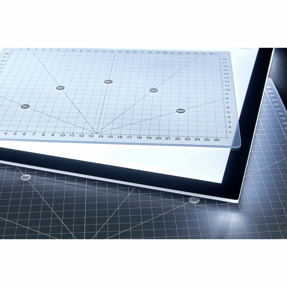 PURElite Cutting Mat: Translucent: 45cm x 22cm (A4) 3mm thick for durability