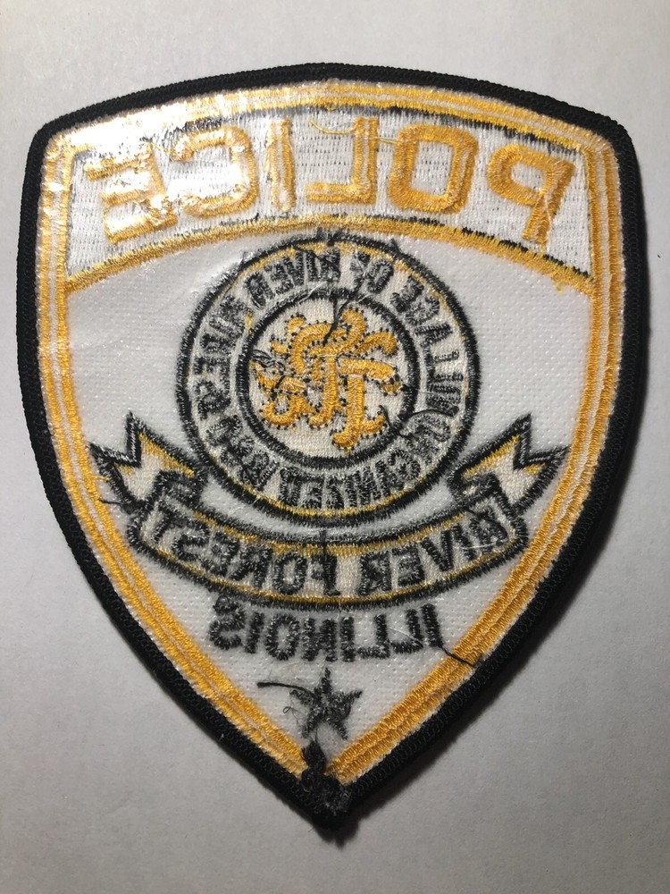 River Forest Illinois Police Patch ~ White