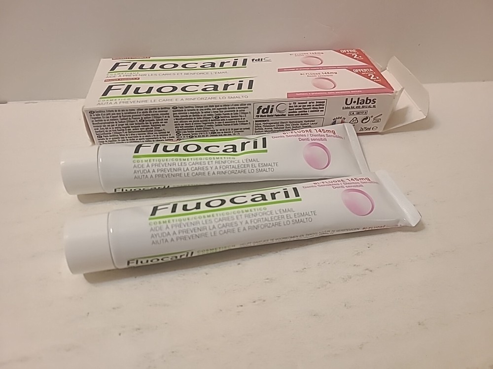 FLUOCARIL BI- FLUORE 75ml X 2 TOOTHPASTE Sensitive Teeth