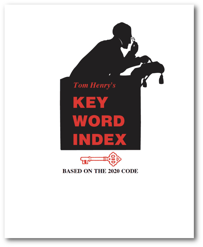 Key Word Index with EZ Tabs based on 2020 NFPA NEC Code