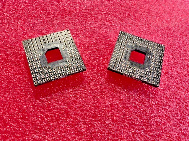 128 Pin Machine Pin Grid Array PGA IC Socket Souriau (2 pcs)