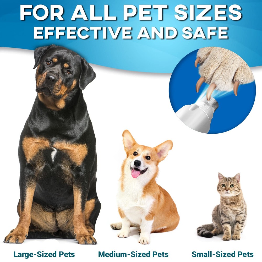 Professional Dog Nail Grinder Replacement Head Pack of 3 Bits - Diamond Repla...