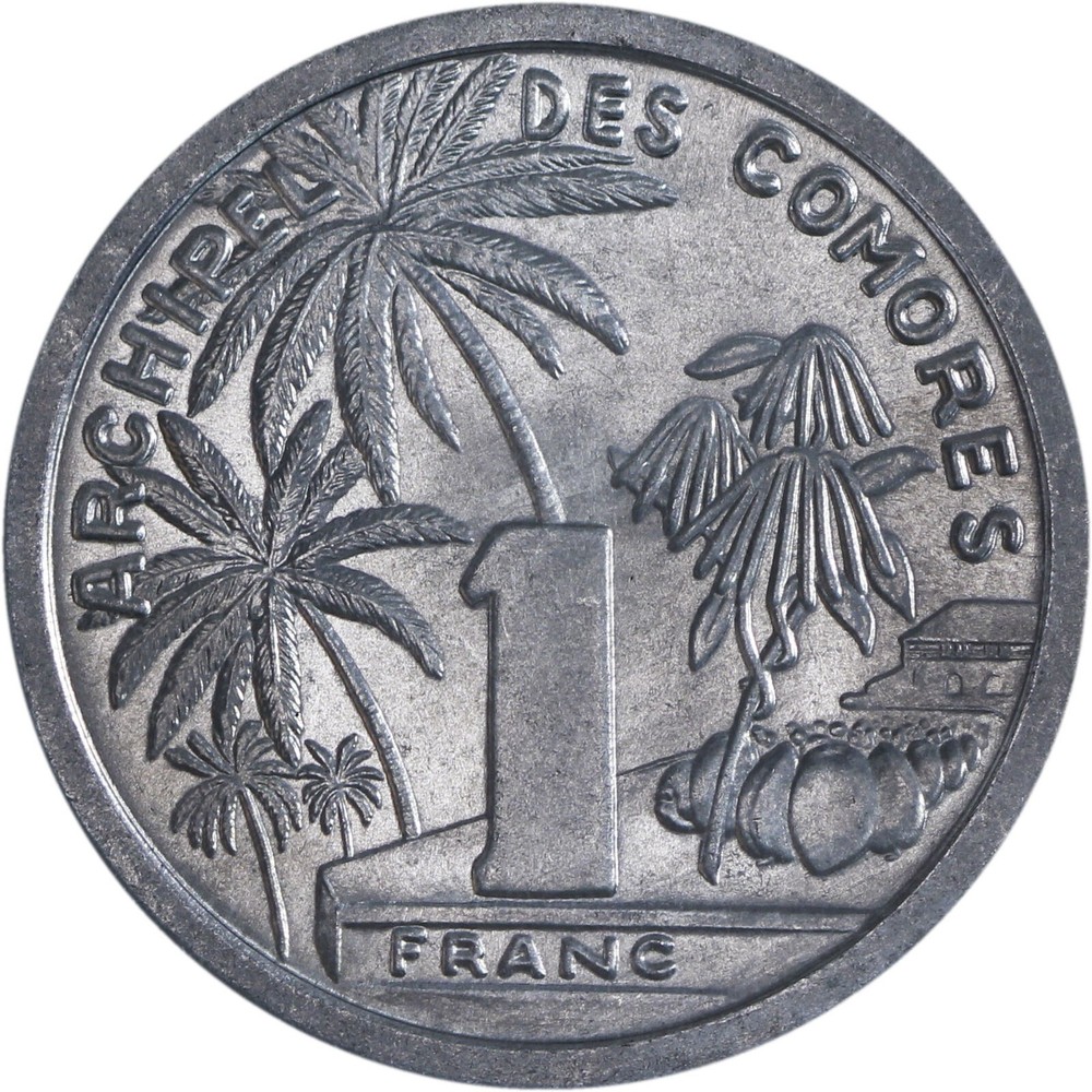 Comoros: 1 Franc Aluminum 1964 - UNC