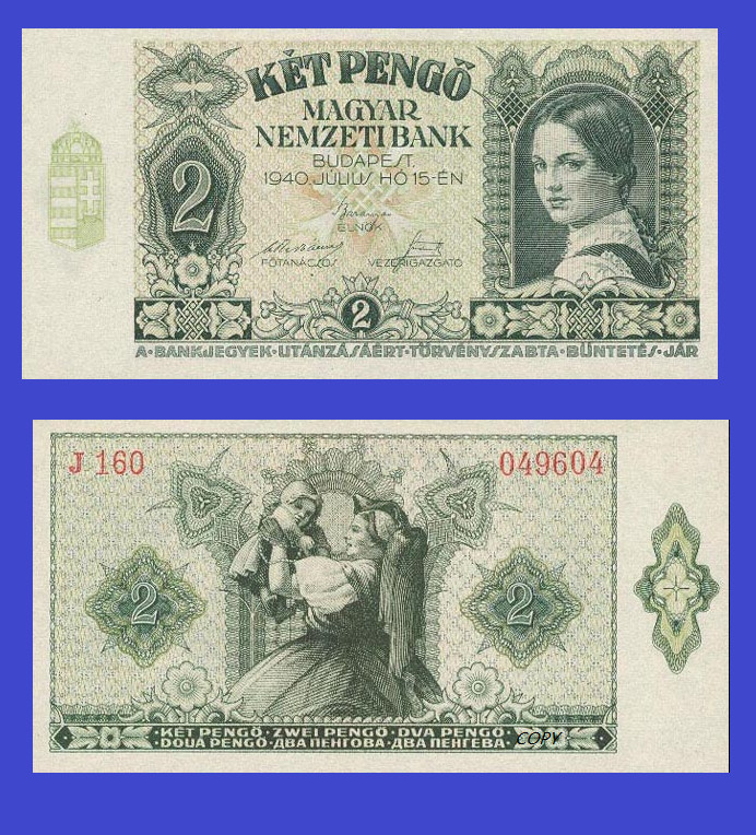 hungary 2 pengo 1940 *  Copy
