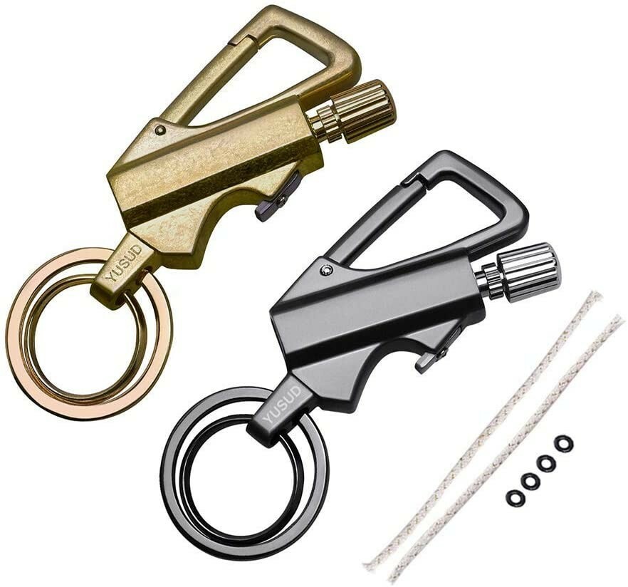 2 Pack Permanent Match, Keychain Fire Starter Never Ending Match, FREE SHIPPING