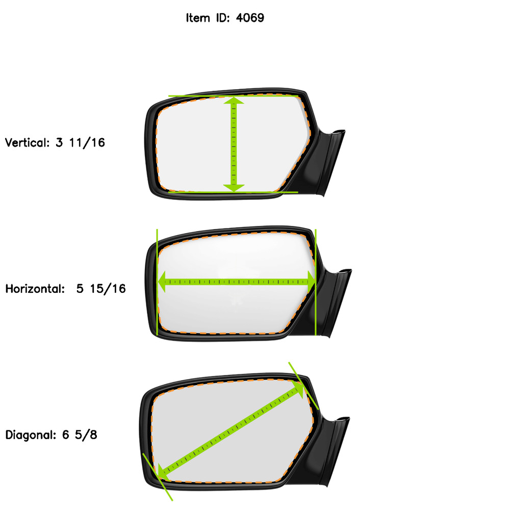 Fits 04-09 MB E Class Driver Side Mirror Models w/ Auto Dim Only No Rear Mount