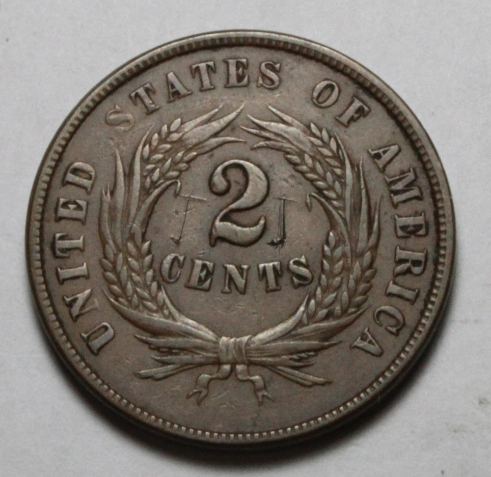 1864 Two Cent Piece PH244