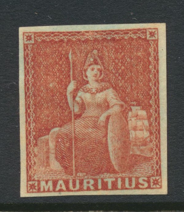 Mauritius 1858 1d SG30 Mint Cat £27