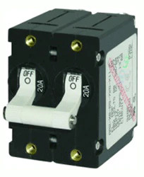 Blue Sea Circuit Breaker Single Pole White 50A