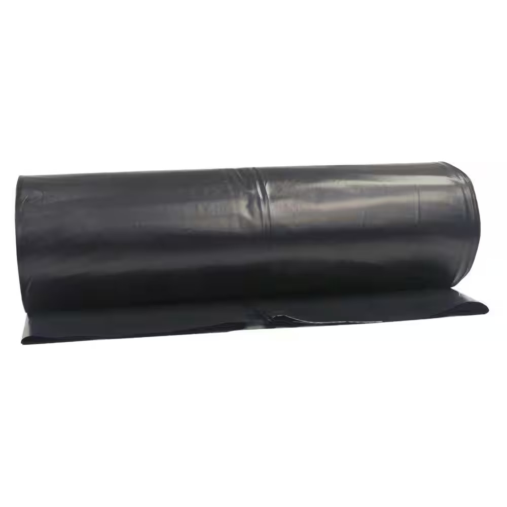 20 Ft. X 100 Ft. Black 4 Mil Plastic Sheeting