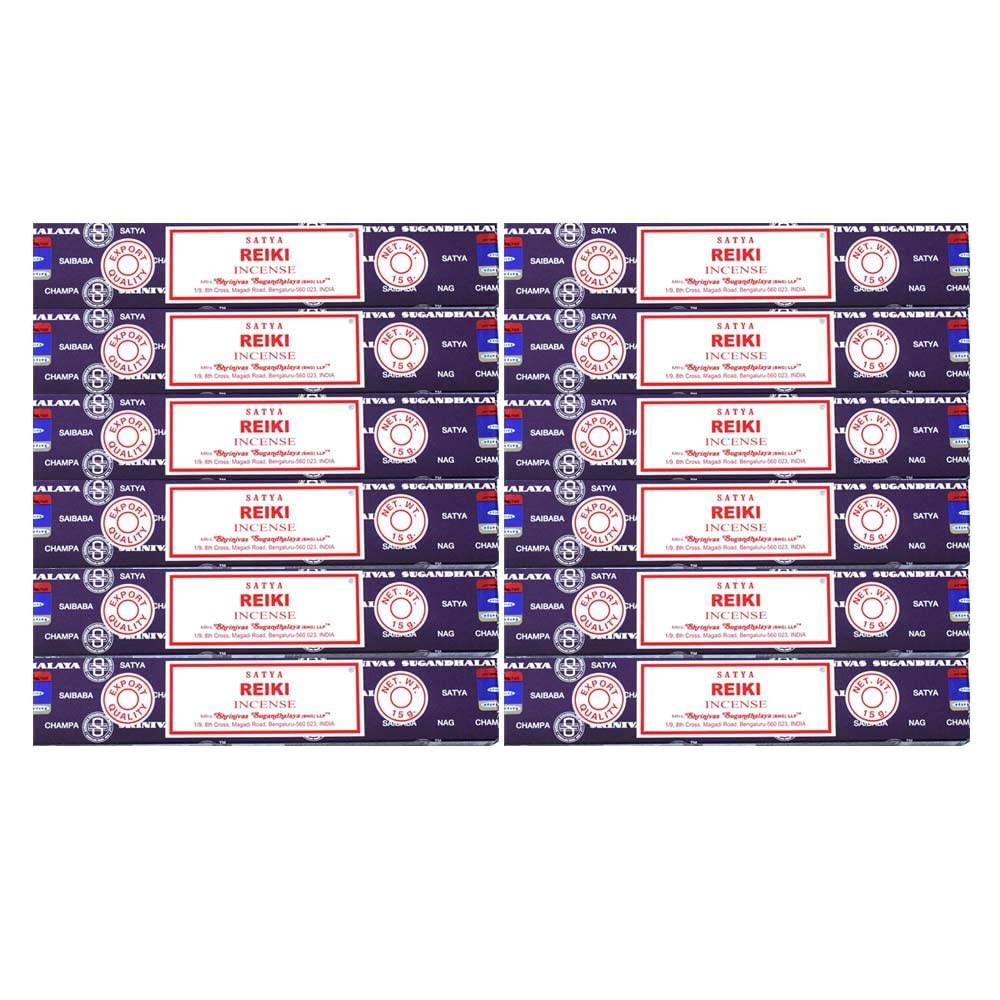 Satya Incense Sticks Multicolor 12 Count Functional Standard Mixed Materials