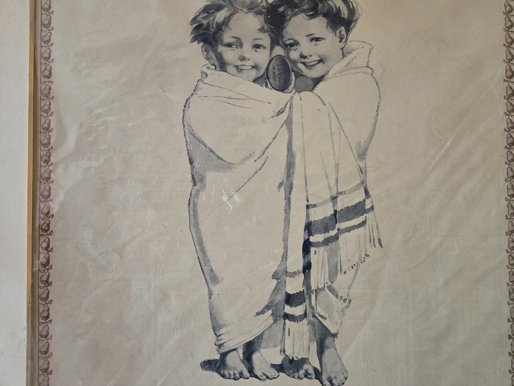 original 1940's Pears Soap poster 10" x 14"