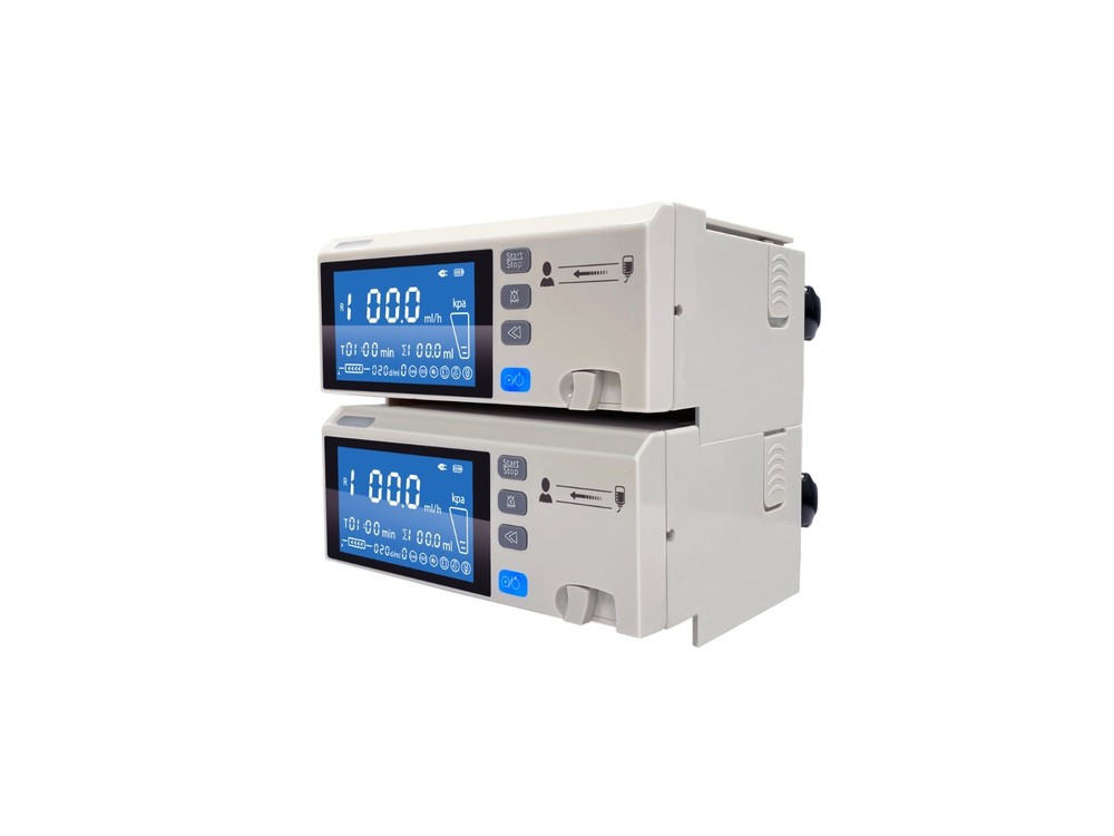 4.3 inch Touch Screen Stackable Infusion Pump Multiple Infusion modes type IV