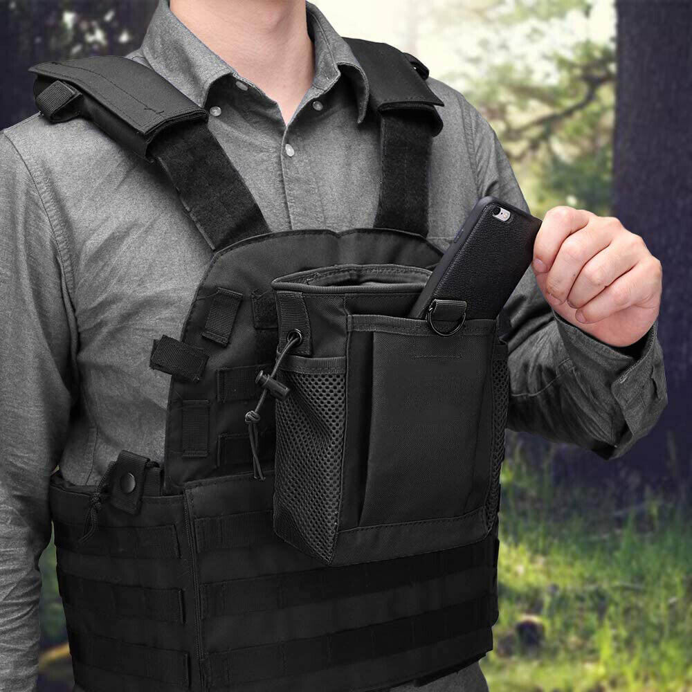 Tactical Molle Dump Pouch Drawstring Magazine Dump Bag Utility Belt Ammo Pouch