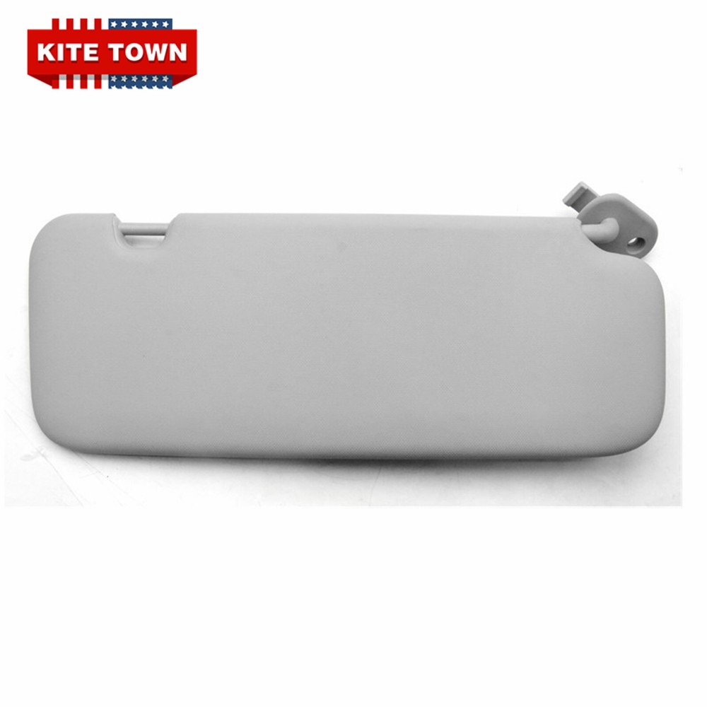 Sun Visor With Makeup Mirror Grey Left Driver Side for Hyundai Veloster 2016-19