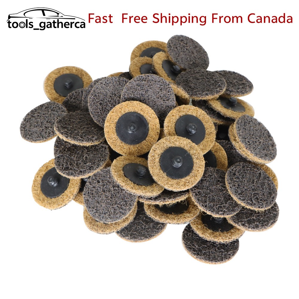 50Piece 2" Coarse Surface Conditioning Discs Roll Lock Die Grinder Sanding Pads