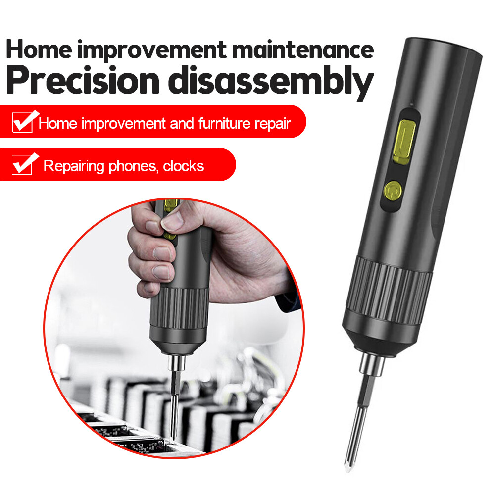 Mini Rechargeable Cordless Electric Screwdriver Drill USB Charging Power Tool