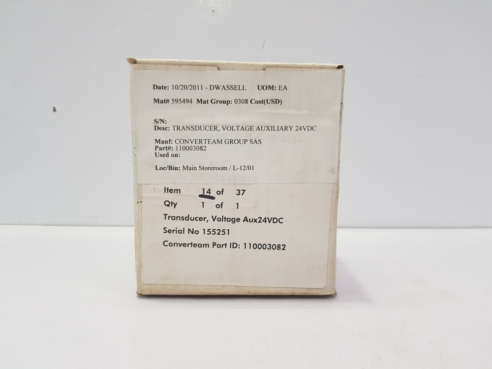 MEGACON VOLTAGE TRANSDUCER AUXILIARY 24VDC MCVB