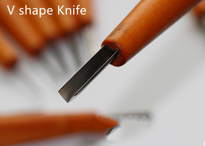 20pcs basic wood engraving carving tool set for printmaking