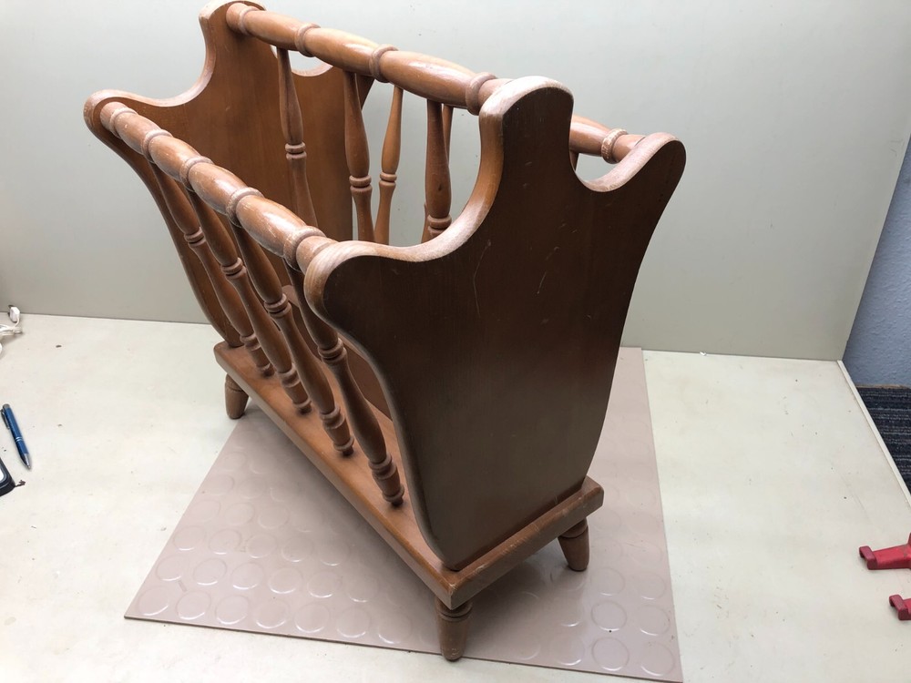 Mid-Century Modern Wood Magazine Rack - Japan