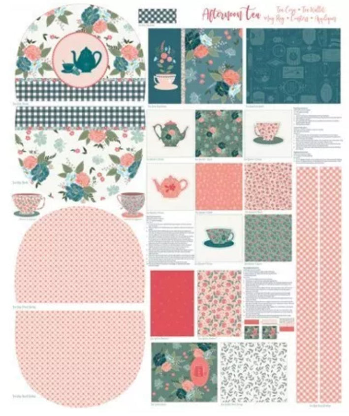 Afternoon Tea Project Panel BY Riley Blake -PANEL - Panel measures 36" x 43.5"