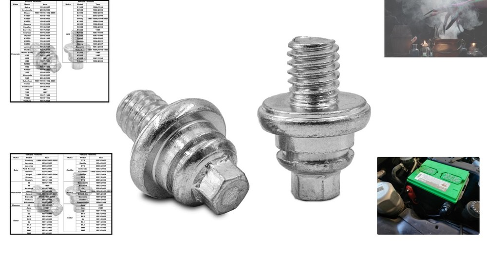 2pcs Side Battery Terminal Bolts – Boost Your Battery's Performance Effortlessly