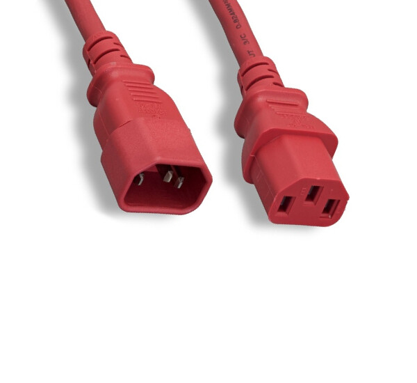 2Ft Red Power Cable for Dell PowerSwitch N2048 N3048 Replacement Jumper Cord