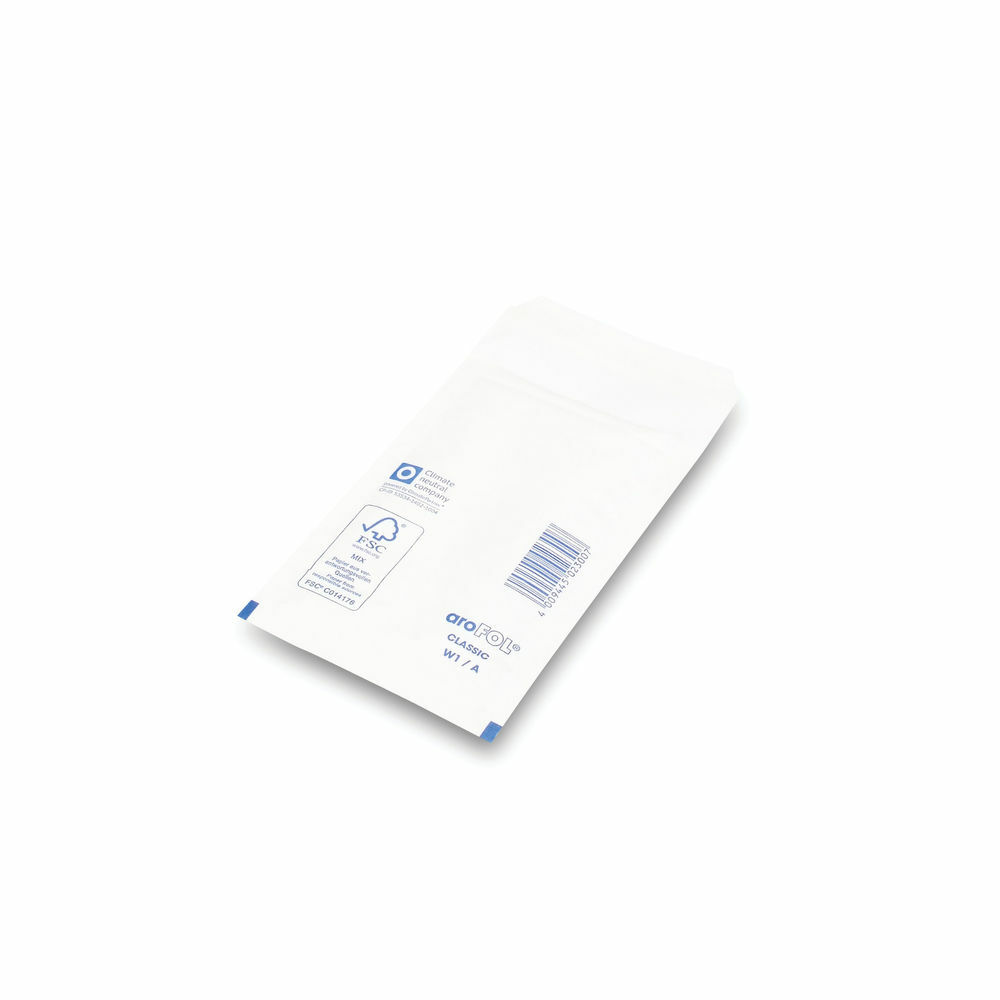 Bubbles Lined Envelope Size 1 100x165mm White (Pack 200) XKF71447